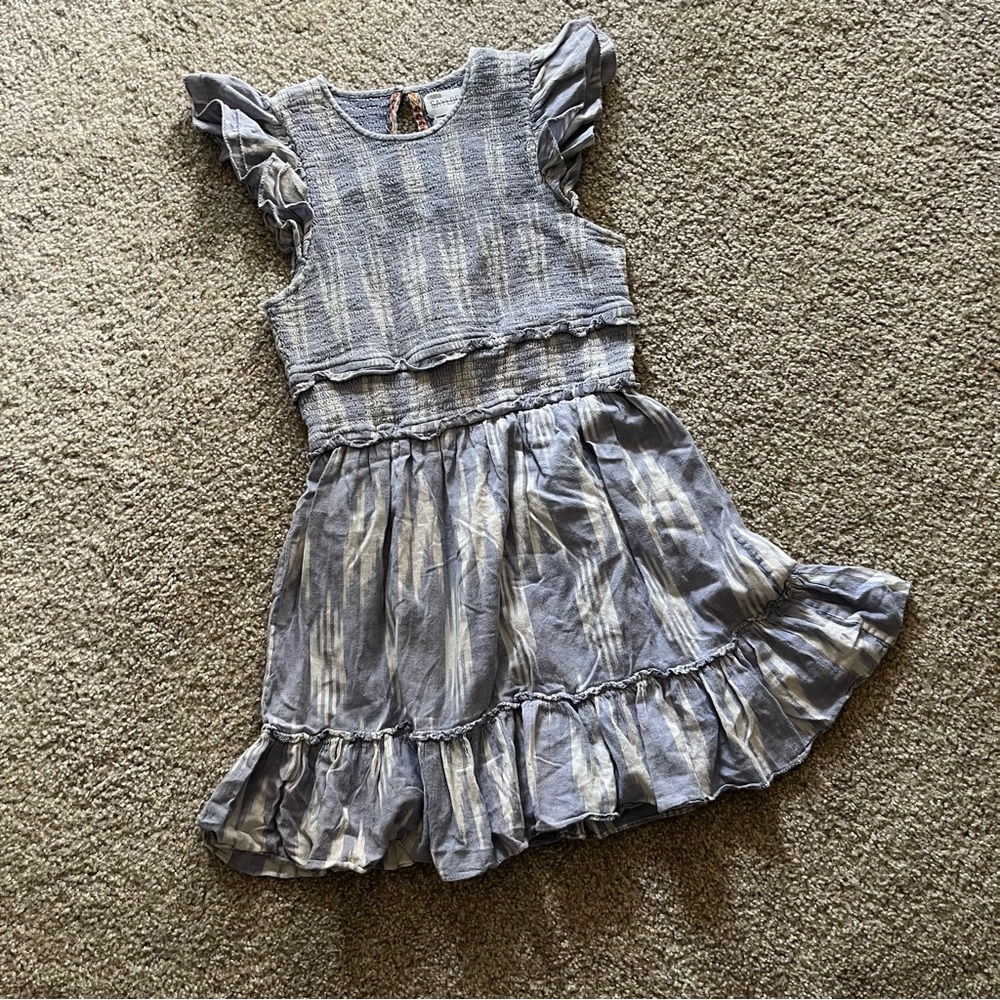 SAYLOR Blue Ruffled Mini Dress - Picture 3 of 5